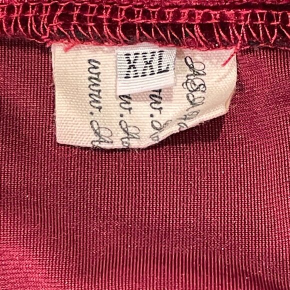 (NEW) ASA FASHION Velvet Embroidered Lantern Sleeve Boho Mini, Deep Red - XXL - Picture 9 of 11